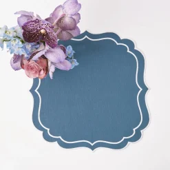 Agatha Blue Placemats (Set Of 4)|Mrs. Alice New