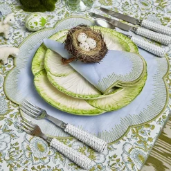Alathea Blue & Green Linen Placemats (Set Of 4)|Mrs. Alice Online