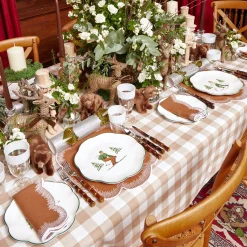 Alathea Caramel Linen Napkins (Set Of 4)|Mrs. Alice Clearance