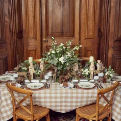 Alathea Caramel Linen Napkins (Set Of 4)|Mrs. Alice Clearance