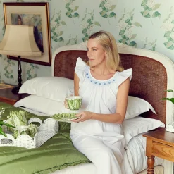 Alice Blue Sleeveless Nightdress|Mrs. Alice New