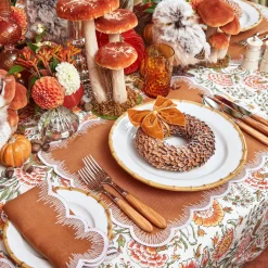 Amber Hobnail Jug And Glasses (Set Of 6)|Mrs. Alice Discount