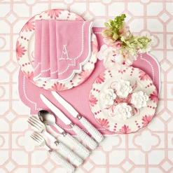 Amelie Pink Napkins (Set Of 4)|Mrs. Alice Outlet