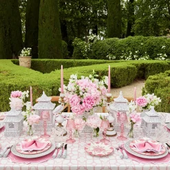 Amelie Pink Placemats & Napkins (Set Of 4)|Mrs. Alice Best