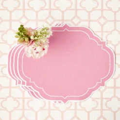 Amelie Pink Placemats (Set Of 4)|Mrs. Alice Clearance