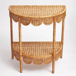 Annabelle Rattan Side Table|Mrs. Alice New