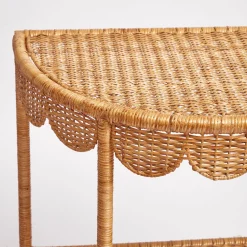Annabelle Rattan Side Table|Mrs. Alice New