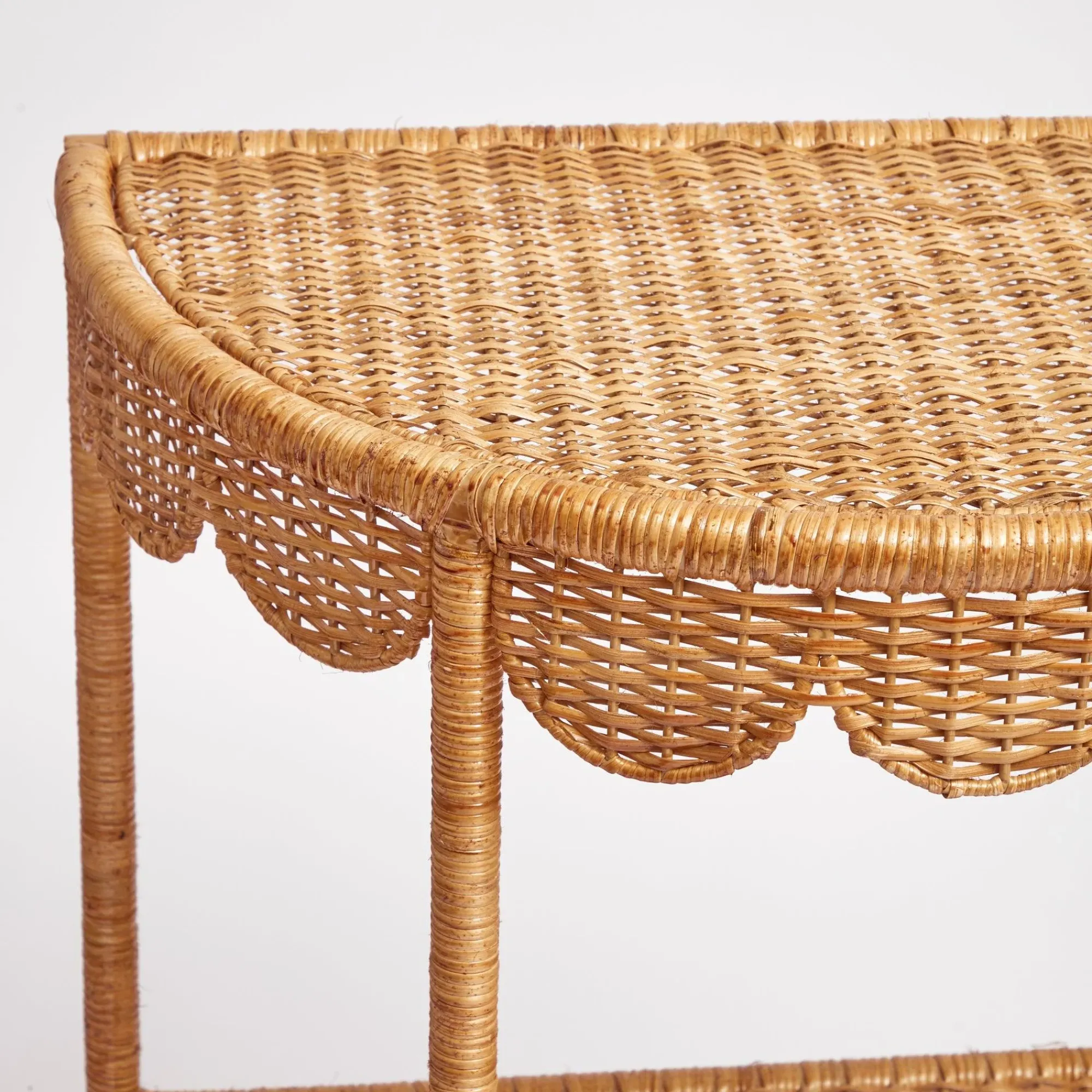 Annabelle Rattan Side Table|Mrs. Alice New