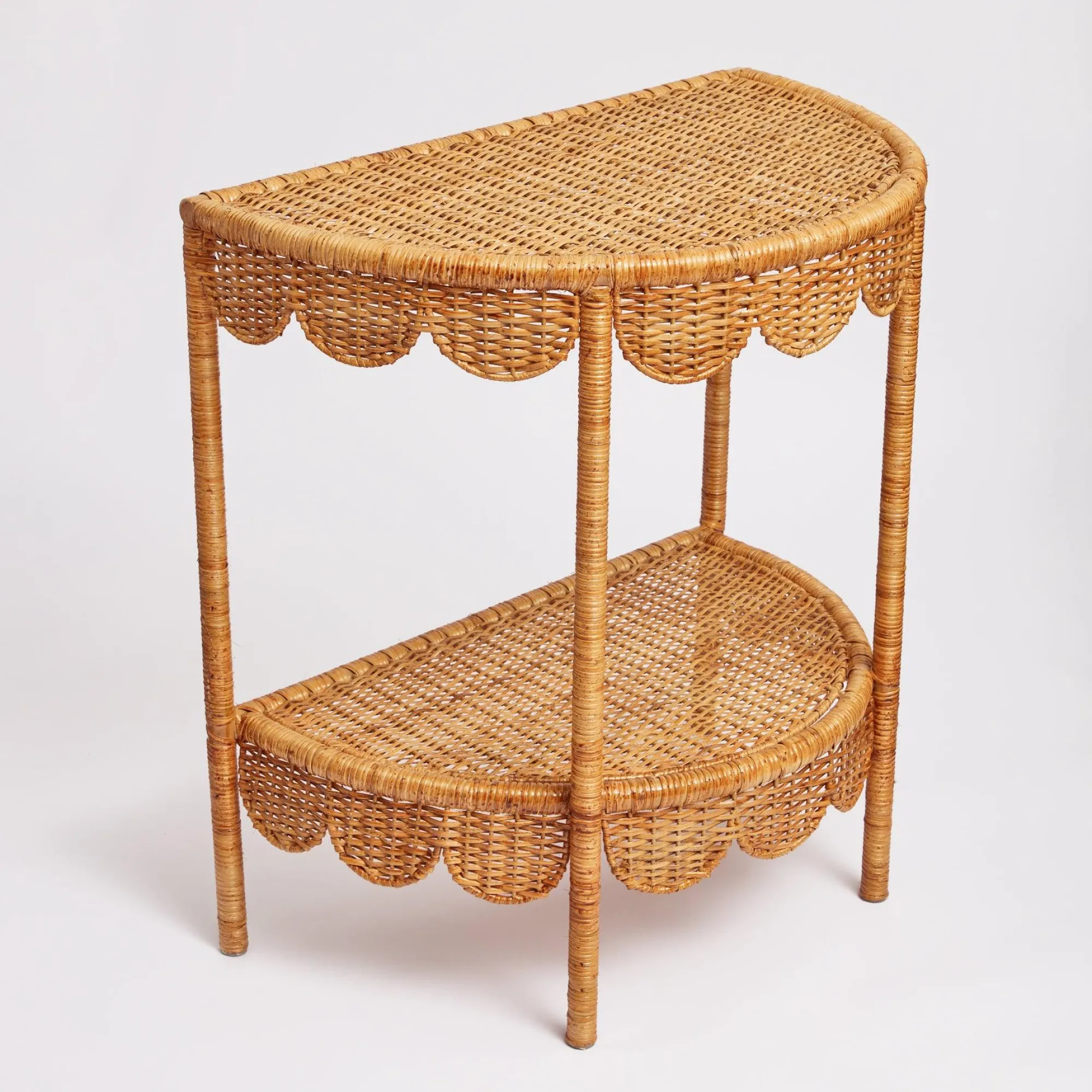 Annabelle Rattan Side Table|Mrs. Alice New