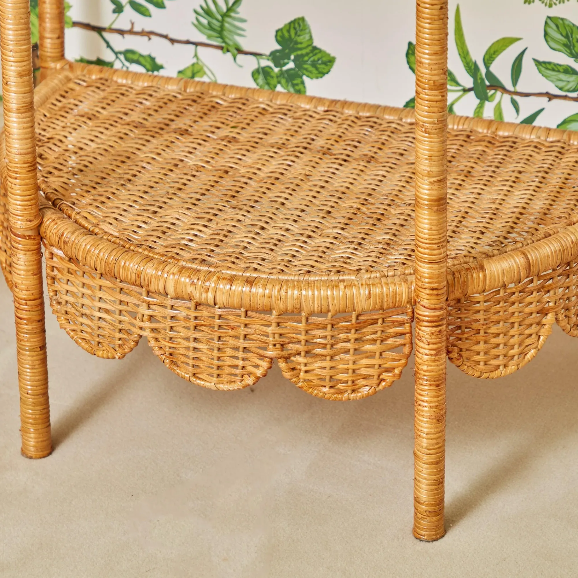 Annabelle Rattan Side Table|Mrs. Alice New