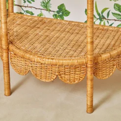 Annabelle Rattan Side Table|Mrs. Alice