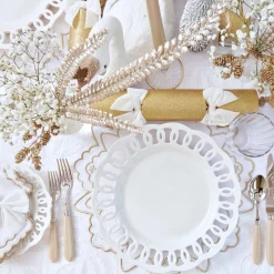 Applique White Tablecloth|Mrs. Alice Sale