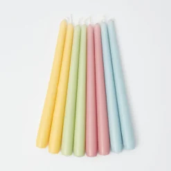 Assorted Pastel Candles (Set Of 8)|Mrs. Alice Online