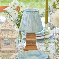 Baby Blue Lotus Lampshade|Mrs. Alice