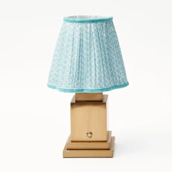 Baby Blue Lotus Lampshade|Mrs. Alice