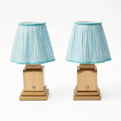 Baby Blue Lotus Lampshade|Mrs. Alice
