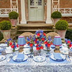 Beatrice Blue Tablecloth|Mrs. Alice Clearance