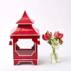Berry Red Pagoda Lantern|Mrs. Alice Online