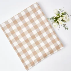 Biscuit Gingham Tablecloth|Mrs. Alice Hot