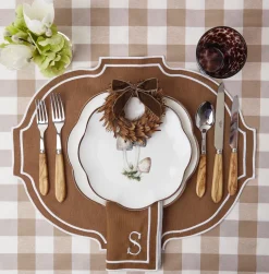 Biscuit Gingham Tablecloth|Mrs. Alice Hot