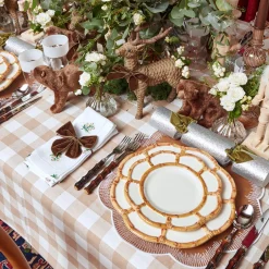 Biscuit Gingham Tablecloth|Mrs. Alice Hot