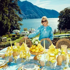 Blue Coral Dinner & Starter Plates (Set Of 8)|Mrs. Alice Clearance