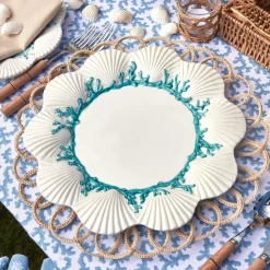 Blue Coral Dinner Plate|Mrs. Alice New