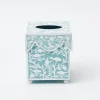 Blue Floral Tole Tissue Box|Mrs. Alice Clearance