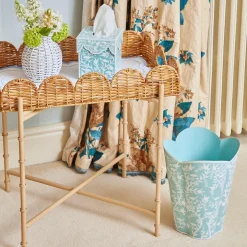 Blue Floral Tole Tissue Box|Mrs. Alice Clearance