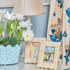 Blue Floral Toleware Set|Mrs. Alice Clearance