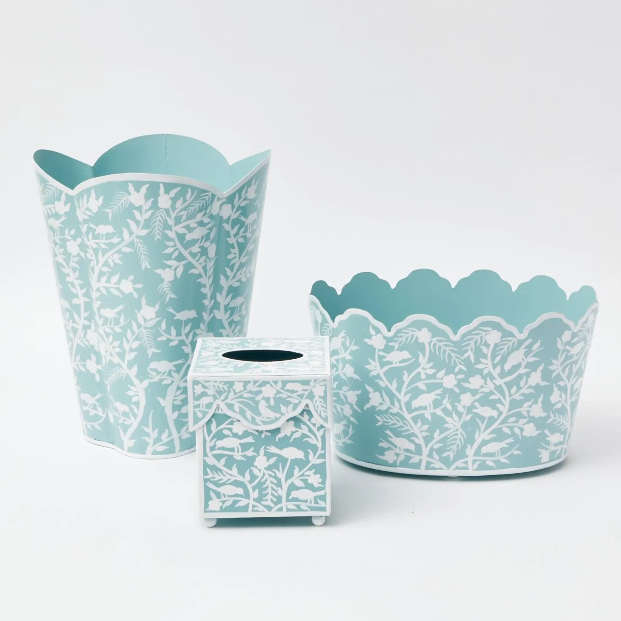 Blue Floral Toleware Set|Mrs. Alice Online