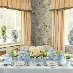 Blue Fluted Vase Set|Mrs. Alice Sale