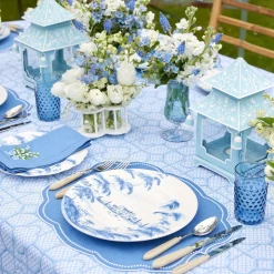 Blue Fluted Vases (Pair)|Mrs. Alice Best