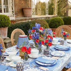 Blue Fluted Vases (Pair)|Mrs. Alice Best