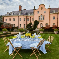 Blue Garland Tablecloth|Mrs. Alice Clearance