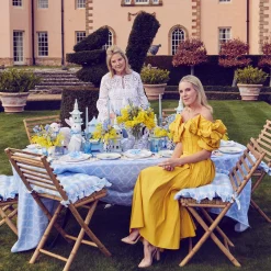 Blue Garland Tablecloth|Mrs. Alice Clearance