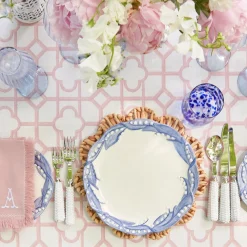 Blue Lily Of The Valley Dinner & Starter Plates (Set Of 8)|Mrs. Alice Hot