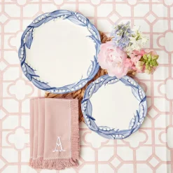 Blue Lily Of The Valley Dinner & Starter Plates (Set Of 8)|Mrs. Alice Clearance