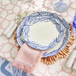 Blue Lily Of The Valley Starter Plates (Set Of 4)|Mrs. Alice New