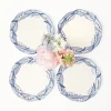 Blue Lily Of The Valley Starter Plates (Set Of 4)|Mrs. Alice Best