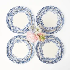 Blue Lily Of The Valley Starter Plates (Set Of 4)|Mrs. Alice Best