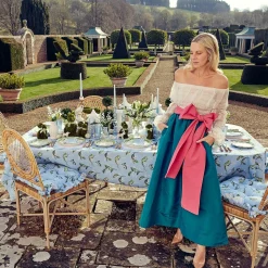 Blue Lily Of The Valley Tablecloth|Mrs. Alice Discount