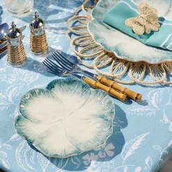 Blue Matilde Dinner & Starter Plates (Set Of 8)|Mrs. Alice New