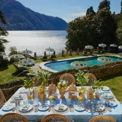 Blue Melograno Dinner & Starter Plates (Set Of 8)|Mrs. Alice Best