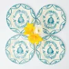 Blue Melograno Starter Plates (Set Of 4)|Mrs. Alice Best