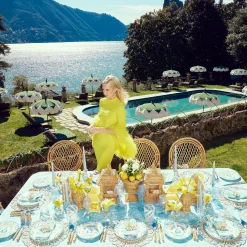 Blue Melograno Starter Plates (Set Of 4)|Mrs. Alice Best