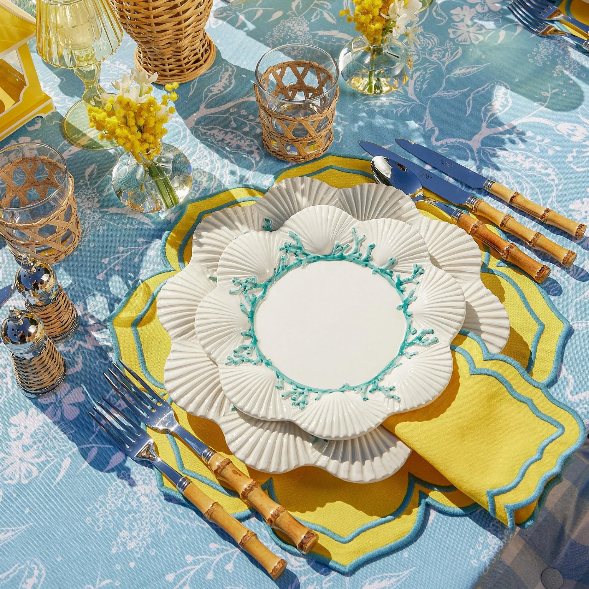 Blue Melograno Tablecloth|Mrs. Alice Sale