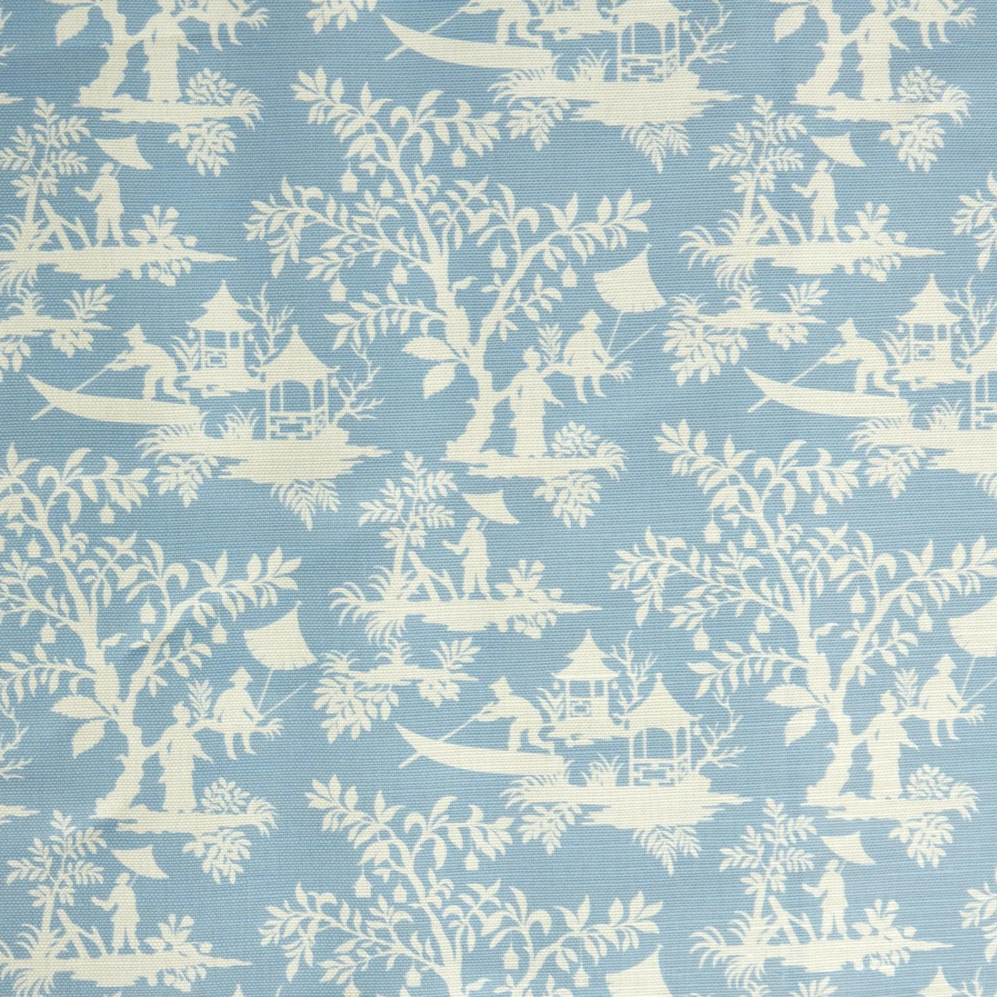Blue Pagoda Garden Fabric|Mrs. Alice New