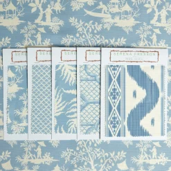 Blue Pagoda Garden Fabric|Mrs. Alice New