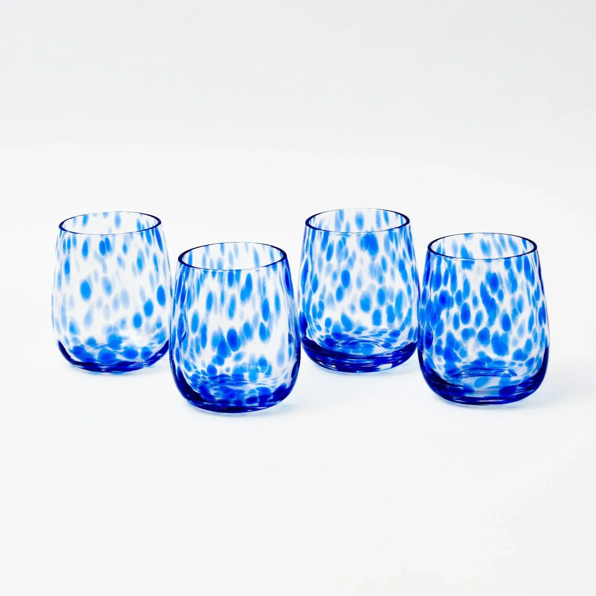Blue Provence Water Glasses (Set Of 4)|Mrs. Alice Hot